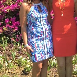 Lilly Pulitzer Sailboat Dress Red Right Return